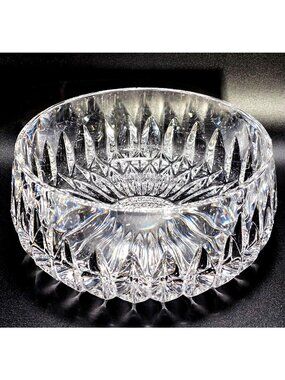 Gorham Althea Serving Bowl  5.5" lead crystal vintage luxury servingware 1980s